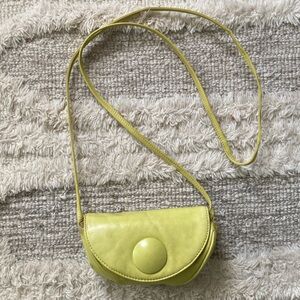 HOBO international big button leather crossbody